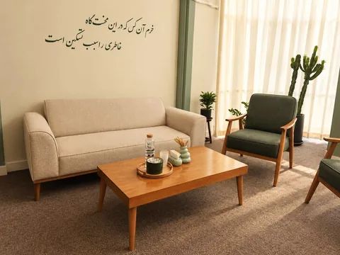 فضای نشیمن مجموعهٔ آن در مشهد